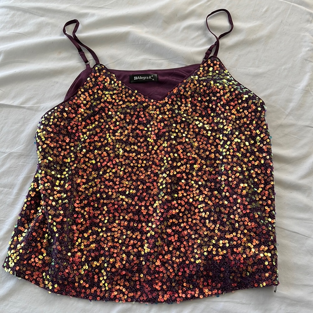 Sequin tank top